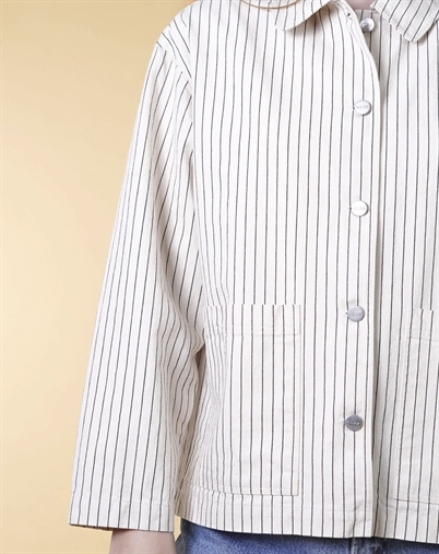 Ease Womans Overshirt - Ecru/Earth